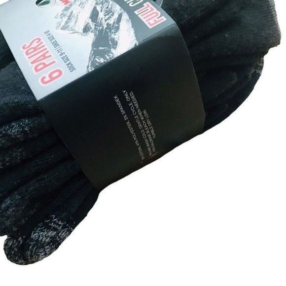 MOSSY OAK Moisture Wicking Full Cushion Crew Socks 6 Pairs Sock Size 9-11 - Picture 5 of 5